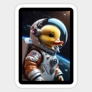 Astro Duck Sticker